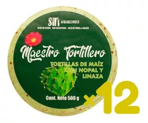Tortilla De Nopal Y Linaza Maestro Tortillero 12 Pack  6 Kg