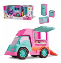 Juguete Muñecas Food Truck Heladería De Judy Samba Toys