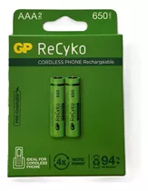 Pilas Recargables Aaa 650 Mah Marca Gp Ideal Para Telefonos