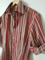 Camisa Rayada Entallad Mangas3/4 Usada. T.s No/paula No/cher