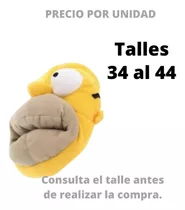 Pantuflas Los Simpsons Homero Mmk Pantus