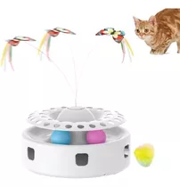 Brinquedo Interativo Para Gato Varinha Com Ventosa 3 Em 1 