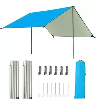 Barraca Camping Tela Toldo Tenda Gazebo Tecido, 210d Oxford Cor Azul