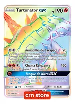Carta Pokémon Turtonator Gx Rainbow Guardiões Ascendentes