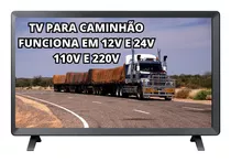 Tv Smart Led 24pol P/ Caminhão + Inversor 12v/24volts Wifi  