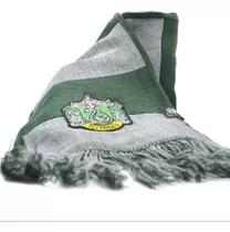 Bufanda Harry Potter Slytherin Rayada Con Escudo Desko