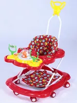 Andador Musical Megaluxo Infantil Vermelho Jumbobaby