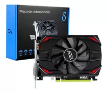 Placa De Vídeo Gamer Rx550 Radeon Amd 4gb Gddr5 128 Bits