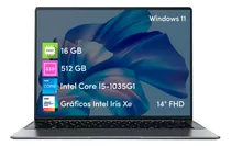 Notebook Chuwi Corebook X I5 16gb 512gb Ssd 14  Fhd W11 Gris