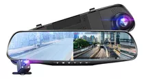 Cámara De Espejo Retrovisor Dvr 1080p Fhd Dual Cam 4.3inch 