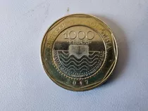 Moneda Colombia 1000 Pesos 2017 Tortuga Caguama(x4