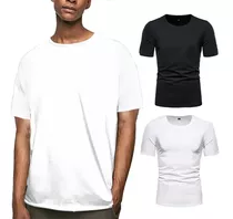 Polera Long Fit Larga Hombre Algodón