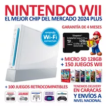 Nintendo Wii + Chip Full 2024 + Sd 128gb + 150 Juegos