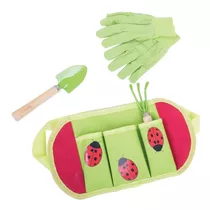 Cinturón De Jardinería Guantes Palita Rastrillo Bigjig Niños