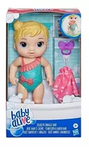 Boneca Baby Alive Bebê Banhos Carinhosos Loira Hasbro E8716
