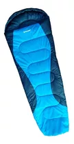 Bolsa De Dormir Broksol Olivo 250 Camping Termica 0° Carpa Color Azul Con Celeste