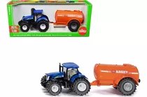 Siku - Tractor New Holland Con Trailer Escala 1/50