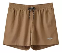 Short De Baño Camel Liso Idrogeno Hombre