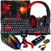 Mobilador Freefire Com Headset Gamer Completo Hub Teclado