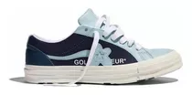 Converse Ox Golf Le Fleur Cuero Azul Celeste Blanco Ed Limit