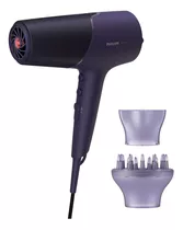 Secador De Pelo Philips 5000 Series Bhd514/00 Morado Y Metálico 220v - 240v