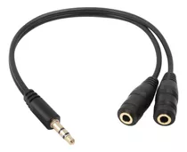 Cable 3.5 Auxiliar 2 Hembras 1 Macho (ideal P 2 Auriculares)