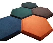 Paneles  Acústicos Hexagonales Y Cuadrados Biselados