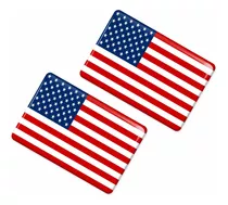 Kit De Adesivos Bandeira Usa Resinados Relevo 3d Bd47 Fgc