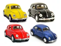 Carrinho De Ferro Fusca Clássico Miniatura Coleção Fricção