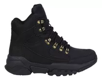 Bota Urbana Hiker Hummer Nobuk Negro Para Dama