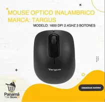 Mouse Óptico Inalámbrico Targus 1600 Dpi 2.4 Ghz ,3 Botones