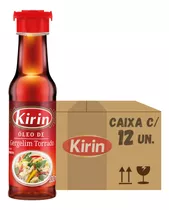 Óleo De Gergelim Torrado Kirin Caixa Com 12 Un De 100 Ml