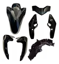 Kit De Plásticos Yamaha Fz 16 Negro 7 Piezas