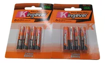 Pilas Kingever Pack De 4 Aaa (2 Pack De 4 Unidades)