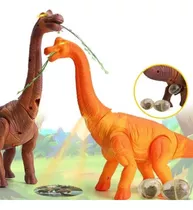 Dinossauro Braquiossauro Brinquedo Bota Ovo Projeta Luz Anda