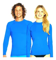 Polos Natacion Unisex Proteccion Uv Azul Rashguards