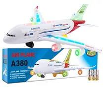 Toysery Airplane Toys For Kids, Bump And Go Action, Ry00u
