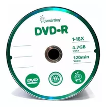 600 Mídia Virgem Dvd Smartbuy Logo 4.7gb 120min Dvd-r
