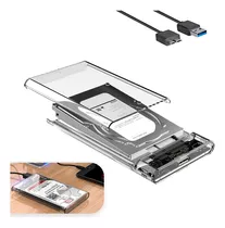 Case Para Hd Externo Transparente Usb Notebook Sata Protect