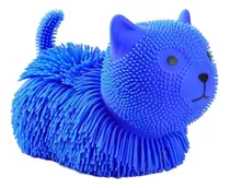 Gato Bichinho De Apertar Mania Flofys Anti Stress Antistress Cor Azul