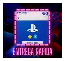 Tarjeta Psn Gift Card 50 Usd Cuenta Usa Entrega Inmediata