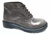 Botitas De Cuero Comodas Botas Con Cordones Moda