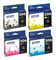 Pack 4 Cartuchos Epson T206 Original Para Xp-2101