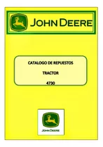 Manual De Repuestos Tractor John Deere 4730