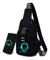 Bolso De Pecho Antirrobo Luminoso Bolso De Hombro Multifunci