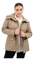 Piloto Mujer Impermeable Trench Con Capucha Talles Grandes