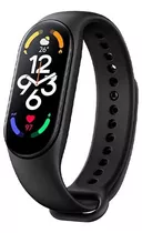 Relógio Smartwatch Smartband M7 Para Ios E Android Preto Desenho Da Pulseira Lisa