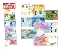 5 Pack Dinero Juguete X80 Billetes Argentino Didáctico 2019