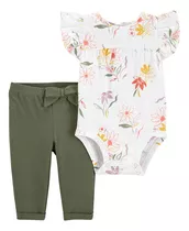 Carter´s Set 2 Piezas Body Mangas Cortas Pantalon Floral