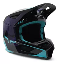 Casco Motocross Fox   V2 Vizen - Azul